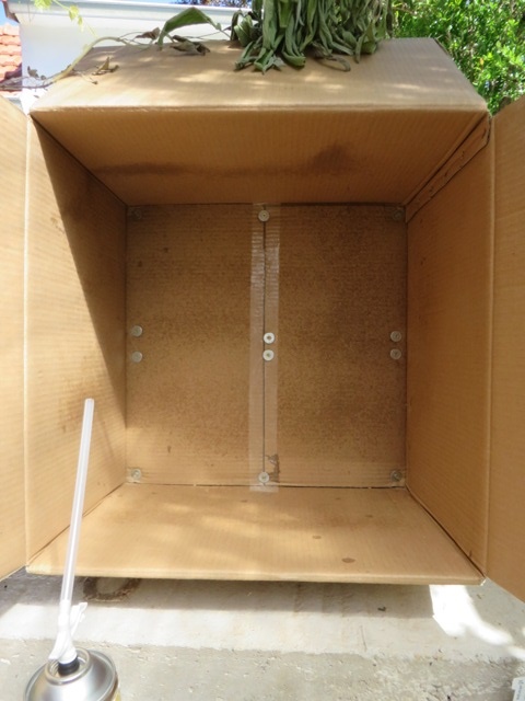 Box securely fixed to the base